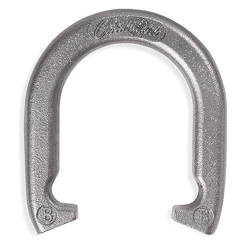  Champion Sports Horseshoe Set: Traditional Outdoor Lawn Game includes Four Professional Solid Steel Horseshoes with Solid Steel Stakes & Carrying Storage Case