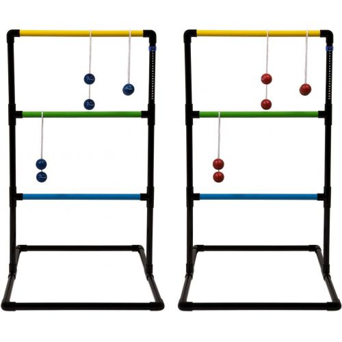  [아마존베스트]Champion Sports Outdoor Ladder Ball Game: Backyard Party, Camping & Beach Games Ladder Golf Set for Adults and Kids with Bolas Balls and Carrying Case