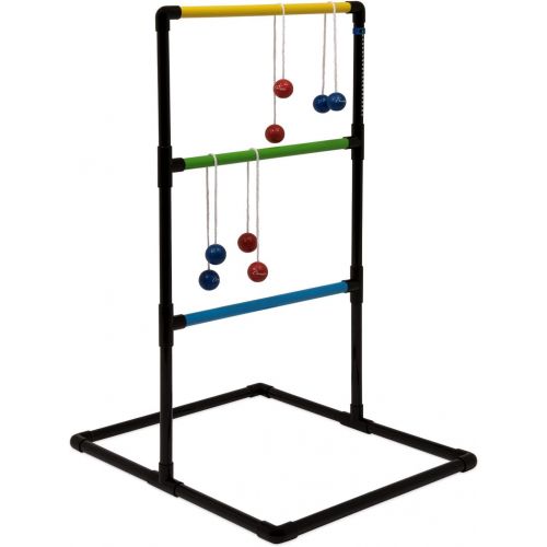  [아마존베스트]Champion Sports Outdoor Ladder Ball Game: Backyard Party, Camping & Beach Games Ladder Golf Set for Adults and Kids with Bolas Balls and Carrying Case