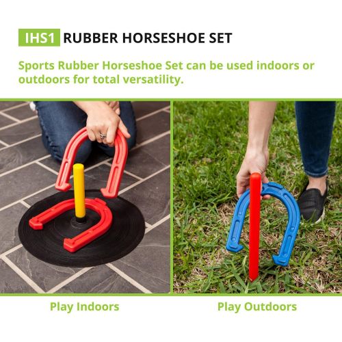  Champion Sports IHS1 Rubber Horseshoe Set