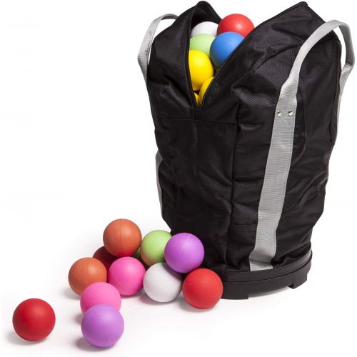  Champion Sports Lacrosse Ball Bag: Nylon Sports Training Tote for Lacrosse, Baseball and Tennis