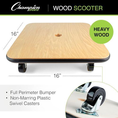  Champion Sports 16-Inch Wood Scooter Board