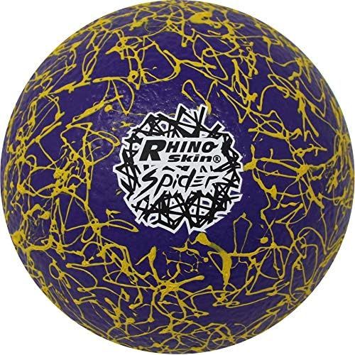 Champion Sports Premium Rhino Skin Extreme Color Dodgeballs - Glow in the Dark, Color Changing, and Spider Grip - Low Bounce Dodgeballs
