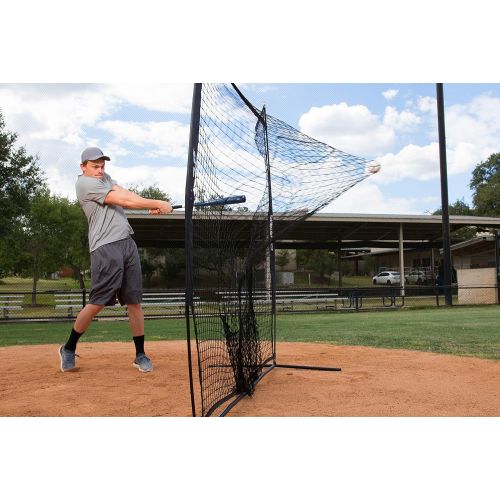  Champion Sports Baseball Softball Net: Rhino Flex Baseball/Softball Pitching and Batting Training Net - Portable Hitting and Throwing Practice Net