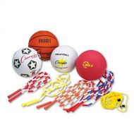 Champion Sports - Physical Education Kit w/Seven Balls, 14 Jump Ropes, Assorted Colors - Sold As 1 Set - Equipment for multiple games in one simple package.