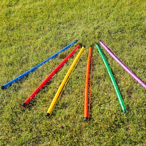  Champion Sports Kids Jump Rope: Set of 6 Jumping Ropes and Sticks for Fitness