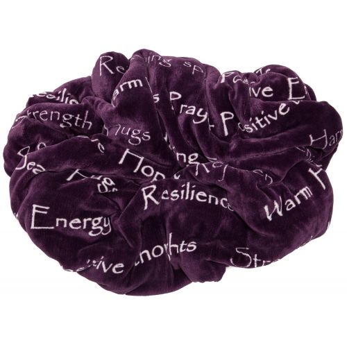  Chanasya Warm Hugs Positive Energy Healing Thoughts Super Soft Sherpa Microfiber Comfort Caring Violet Purple Gift Throw Blanket - Get Well Soon Gift for Women Men Cancer Patient -