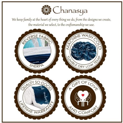  Chanasya  Hope Faith Love Joy Inspiring Message Gift Throw Blanket - Perfect Caring Uplifting Thoughtful Personalized Gift for Blessing Prayer for Male Female Best Friend Sherpa Bl