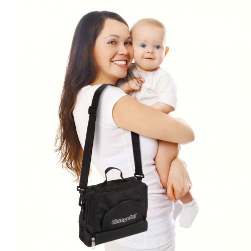  ChangePal On-The-Go Changing Diaper Bag, Black