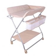 Changing Table Baby with Universal Wheel - Mobile Diaper Baby Changing Station Foldable