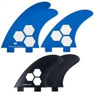 Channel Islands Surfboards Fiberglass Reinforced Polymer (Frp) Fin Set - 5 Fins - Fcs Base, BlueBlack, Medium