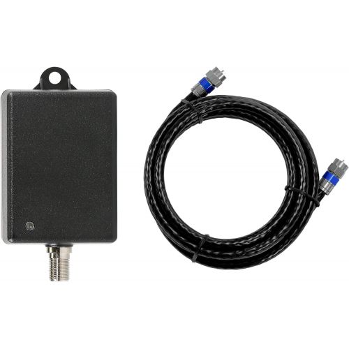  Channel Master Ultra Mini 2 TV Antenna Amplifier, TV Antenna Signal Booster with 2 Outputs for Connecting Antenna or Cable TV to Multiple Televisions (CM-3412),Silver