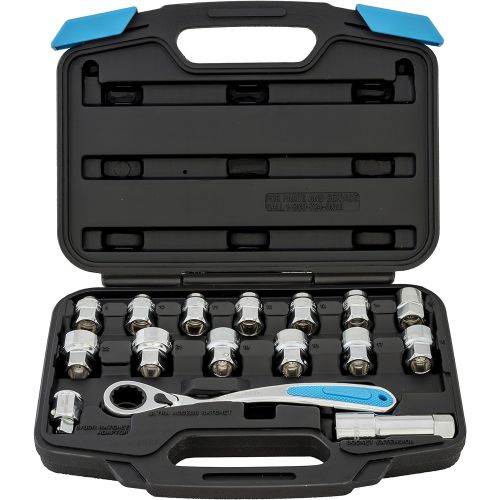  Channellock 39100 Ultra Access Socket Set, 16 Piece, Chrome/Nickel