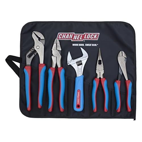  Channellock CBR-5 Code Blue Set with Tool Roll, 5-Piece