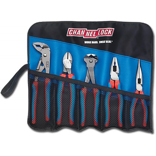  Channellock CBR-5E Code Blue E Series Set in a Tool Roll, 5-Piece