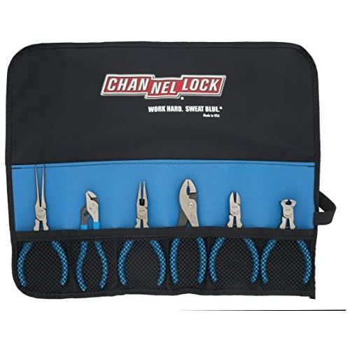  Channellock TOOL ROLL-6LC 6pc Little Champ Precision Plier Set with XLT Technology, High Leverage