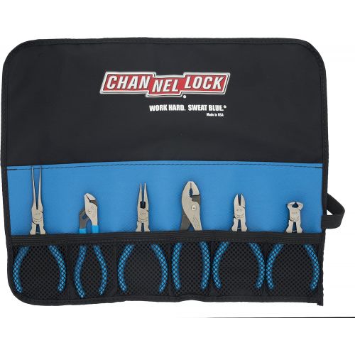  Channellock TOOL ROLL-6LC 6pc Little Champ Precision Plier Set with XLT Technology, High Leverage