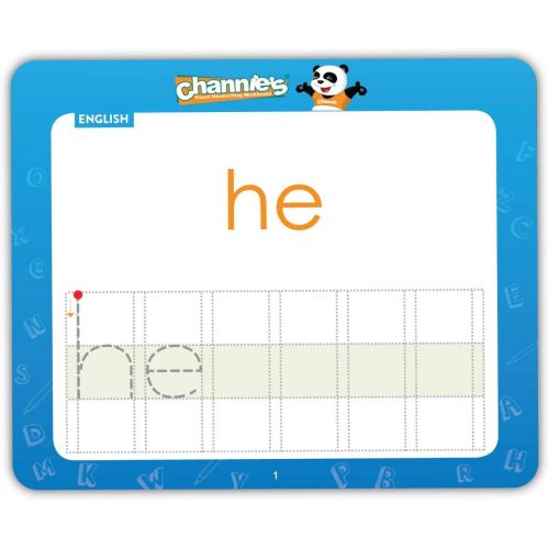  Channies Visual Dry Erase 50 First Spanish/English Flashcards, Tracing, Practicing, Writing, ALL in One Flash Cards Size 5.5 x 4.25, Ages 3 and Up, Pre-k-5th
