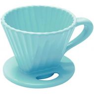 [아마존베스트]Chantal Lotus ceramic pour over coffee dripper, 8 Ounce, Aqua