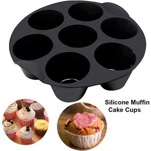  [아마존베스트]Chaotai Air Fryer Accessories, 18cm or 21cm Air Fryer Silicone Cupcake Mold, Universal Chocolate Muffin Cake Mold
