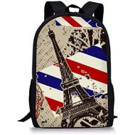 Chaqlin CHAQLIN Kindergarten Child Book Bag Durable Boy School Bags for Kid Eiffel tower Pattern