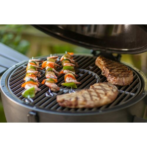  Char-Griller 16620 Akorn Kamado Kooker Charcoal Barbecue Grill and Smoker, Black