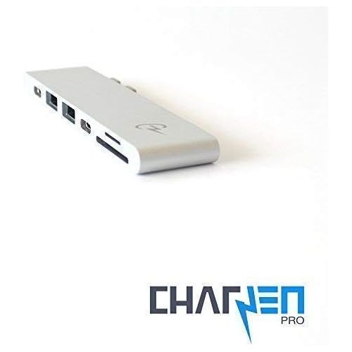  CharJenPro USB C Hub for Apple MacBook Air 2018, MacBook Pro 2018, 2017, 2016, Certified USB C Dongle, MacBar, Thunderbolt 3, 5K@60Hz, HDMI 4K, Type C, 2 USB 3.0, SDMicro SD Card Reader, USB