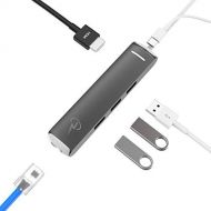 CharJenPro USB C Hub for Apple MacBook Air 2018, MacBook Pro 2018, 2017, 2016 - Certified Prime Adapter, 4K HDMI, USB, Ethernet, Power Delivery, iMac Pro, Chromebook, Dell XPS, Samsung, Andro
