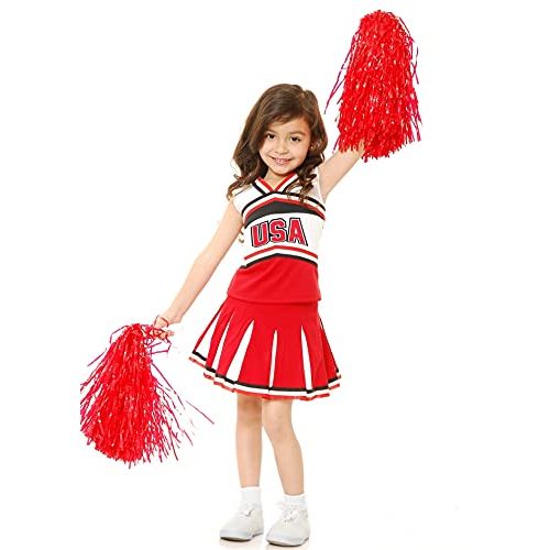  할로윈 용품Charades USA Cheerleader Childrens Costume, Small