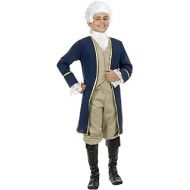 할로윈 용품Charades Costumes George Washington Child Costume Blue/Brown Medium (8-10)