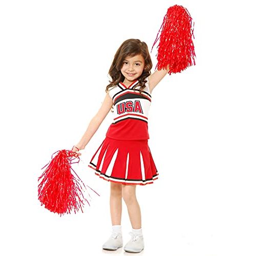  할로윈 용품Charades USA Cheerleader Childrens Costume, Medium