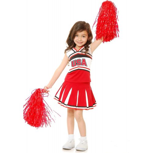  할로윈 용품Charades USA Cheerleader Childrens Costume, Medium