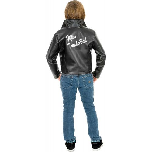  할로윈 용품Charades Childs Fifties Thunder Bird Costume Jacket, Black, Medium