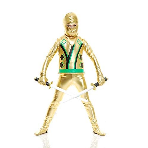  할로윈 용품Charades Child Golden Ninja Series III Costumes, Gold, Medium