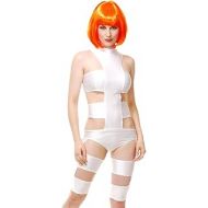 할로윈 용품Charades Fifth Element Leeloo Adult Costume White