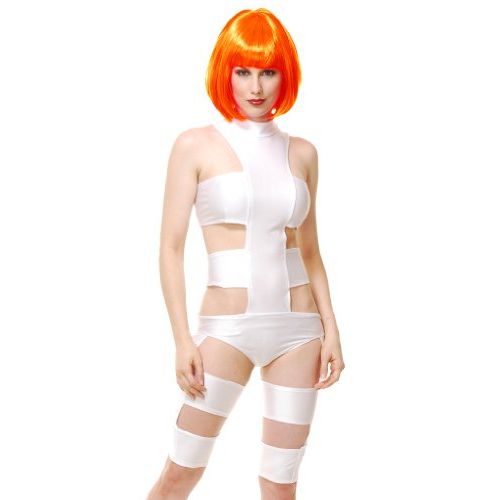  할로윈 용품Charades Fifth Element Leeloo Adult Costume White