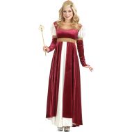 Charades Adults Womens Lady of Camelot Medieval Renaissance Wine Dress Costume