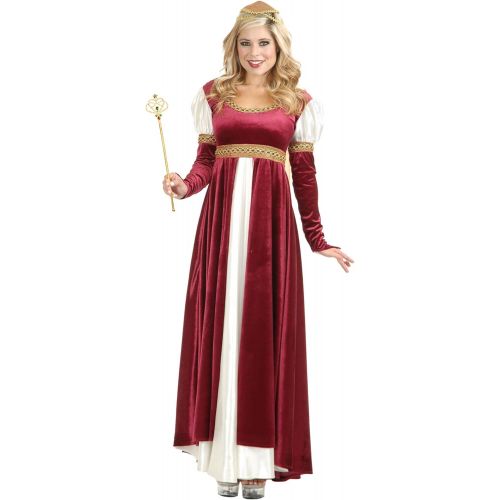  Charades Adults Womens Lady of Camelot Medieval Renaissance Wine Dress Costume