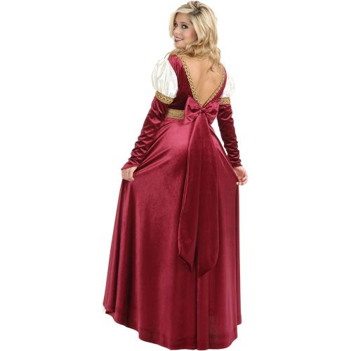  Charades Adults Womens Lady of Camelot Medieval Renaissance Wine Dress Costume