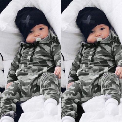  Charberry Cute Newborn Clothes Infant Baby Girl Boy Fox Print Warm Romper Jumpsuit