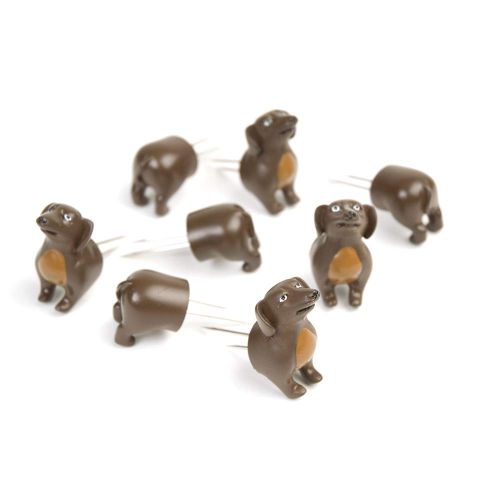  Charcoal Companion Dog Corn Holders (8 Pieces) - Perfect Gift For Dachshund Lovers - CC5009.