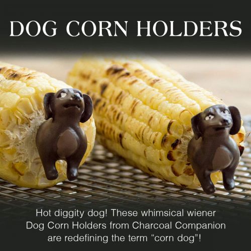  Charcoal Companion Dog Corn Holders (8 Pieces) - Perfect Gift For Dachshund Lovers - CC5009.
