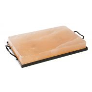 Charcoal Companion CC6064 Himalayan Salt Plate & Holder Set, 12 x 8 x 1.5