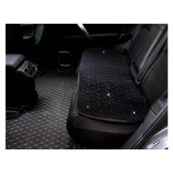 Charger LuckySHD Winter Warm Car Back Rear Seat Cushion Cover Pad with Bling Rhinestone Decor