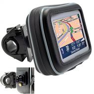 ChargerCity Universal Motorcycle/Bike Mount with Water Resistant Case for 5 inch GPS Garmin Nuvi Drive DriveSmart 50 51 52 54 55 56 58 57 42 44 45 2539 2555 2557 2595 2597 2598 259