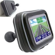 ChargerCity XXL Water Resistant 5 GPS Case for Garmin Nuvi Drive DriveSmart 50 51 52 54 55 56 57 58 2597 2595 2599 LM LMT TomTom XL 3xx XXL 5xx GO VIA Start GPS w/ 1 male ball conn