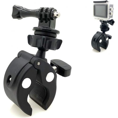  ChargerCity Heavy Duty Camera Handlebar Seat Post Clamp Mount Holder for Bike Motorcycle ATV Snowmobile Boat - Fits All GoPro Hero 9 8 7 Session Canon, Yi 4K, ASASO, Nikon, Sony, CASIO, Kodak