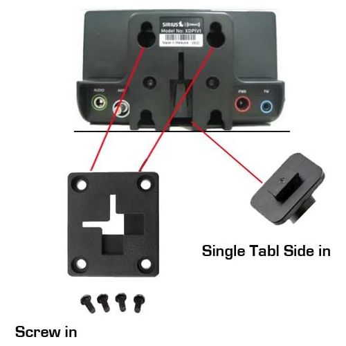  ChargerCity Dual USB Sirius XM Satellite Radio Car Truck Lighter Socket Mount w/Tilt Adjust & PowerConnect Cable Adapter for Onyx Plus EZR EZ Lynx Stratus Starmate Xpress (Vehicle