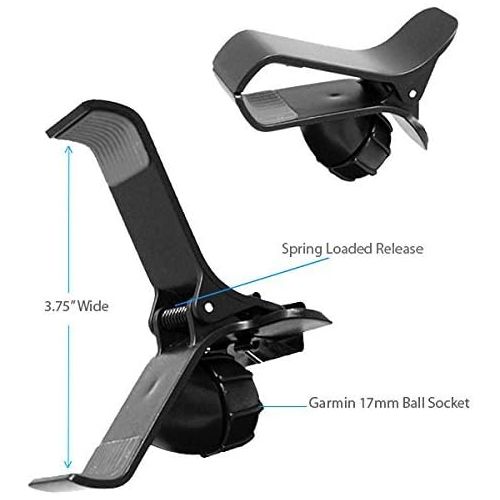  [아마존베스트]ChargerCity Strap Lock 360° Rotate Adjustment Golf Trolley Cart Pole Bar Mount for Garmin Approach G3 G5 G6 G7 G8 Golf Buddy Tour Voice World Platinum VS4 IZZO Swami SkyCaddie Touc