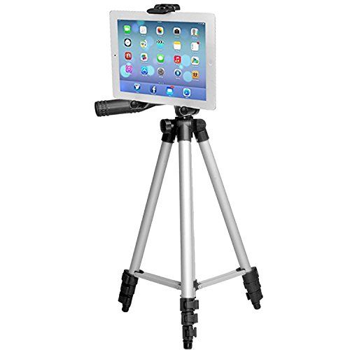  ChargerCity XL Smartphone & Tablet Holder Photo Booth Camera Tripod Kit w360° Rotation for Apple iPad Pro Air Mini iPhone XR XS MAX X 8 7 Plus Microsoft Surface Samsung Galaxy Tab